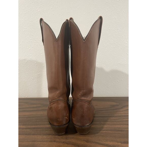 Vintage Black Label FRYE 2341 Men’s 9 D Brown 15" Leather Cowboy Boots RARE - Picture 11 of 16